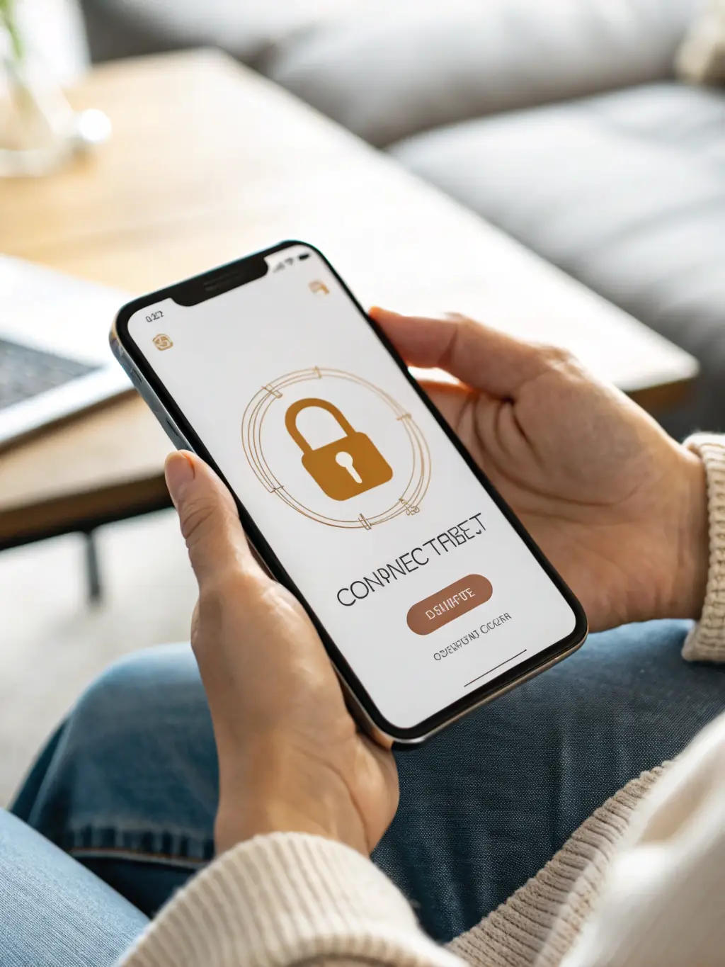 A secure padlock icon displayed on a smartphone screen with the GGBBBET app interface in the background, emphasizing the platform's security.